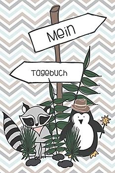 Mein Tagebuch: Achtsamkeitstagebuch für Kinder und Jugendliche - Positivtagebuch für Kinder - Pinguin - Geschenkbuch – für 4 Monate, 130 Seiten - ca. DIN A5