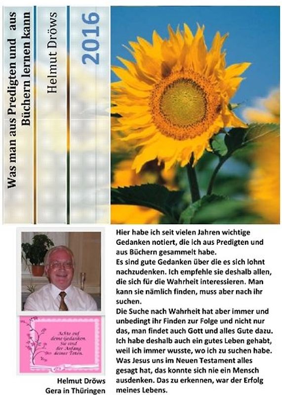 Was man aus Predigten und aus Büchern lernen kann