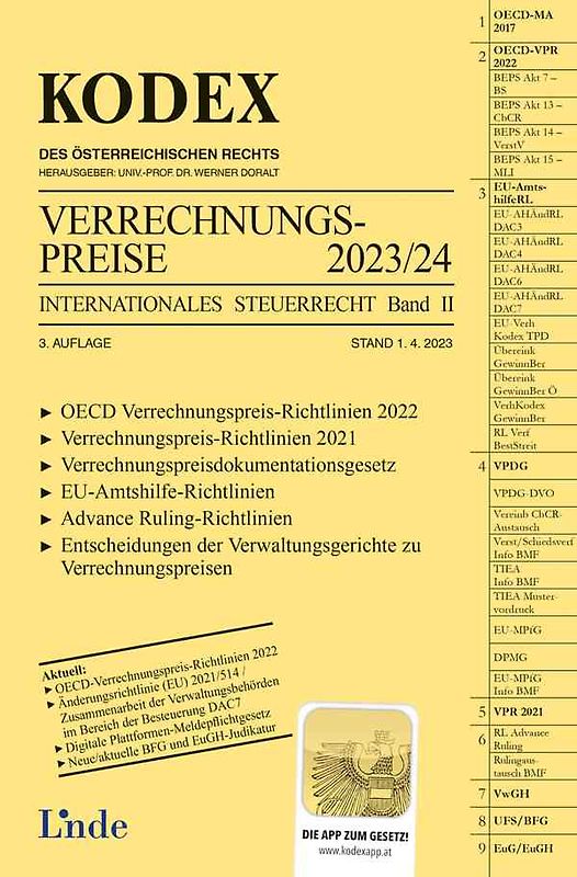 KODEX Verrechnungspreise 2023/24
