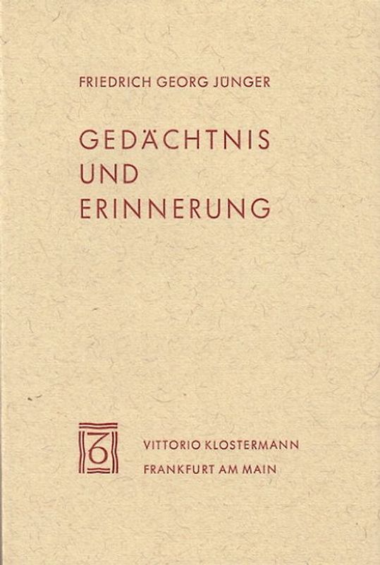 Gedächtnis und Erinnerung