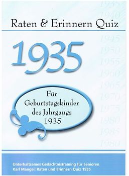 Raten und Erinnern Quiz 1935