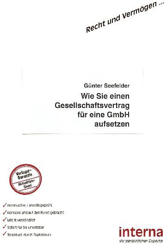 Wie Sie einen Gesellschaftsvertrag für eine GmbH aufsetzen