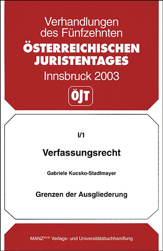Verfassungsrecht - Grenzen der Ausgliederung