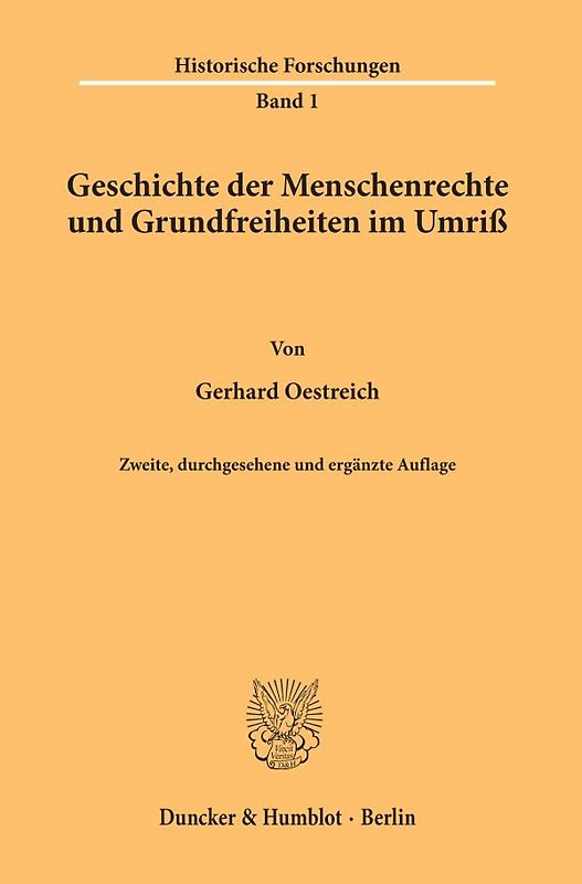 Geschichte der Menschenrechte und Grundfreiheiten im Umriß.