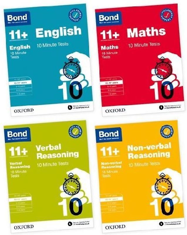 Bond 11+ 10 Minute Tests 10-11+ years Pack: Ready for the 2025 exam (for GL Assessment & other 11 plus exams)