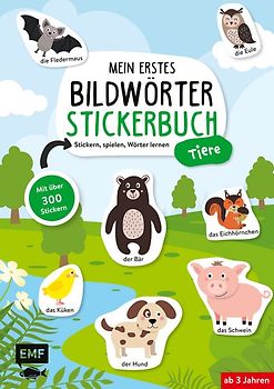 Mein erstes Bildwörter-Stickerbuch – Tiere