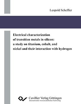 Electrical characterization of transition metals in silicon: