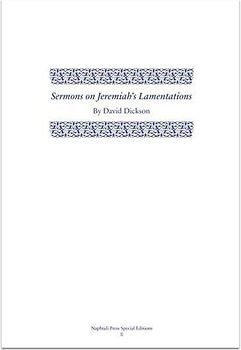 Sermons on Jeremiah's Lamentations
