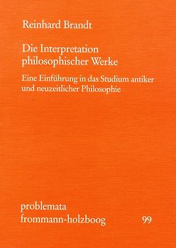 Die Interpretation philosophischer Werke