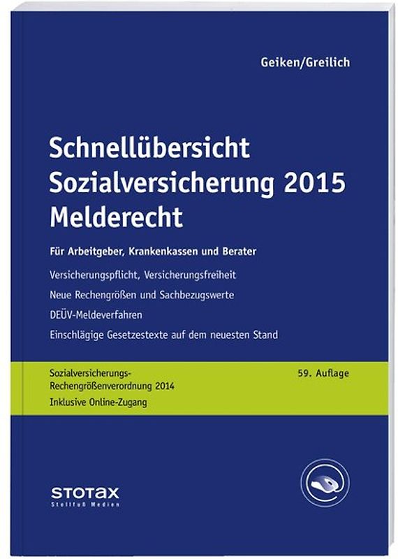 Schnellübersicht Sozialversicherung 2015 Melderecht