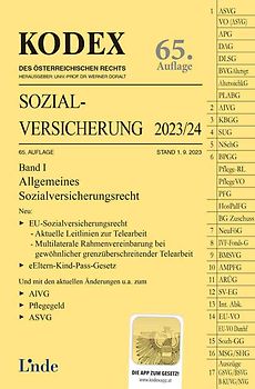 KODEX Sozialversicherung 2023/24, Band I