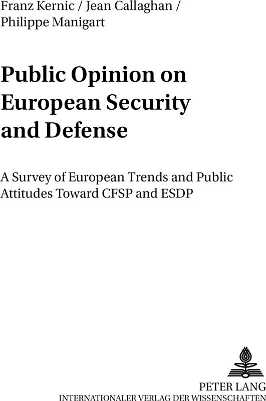 Public Opinion on European Security and Defense