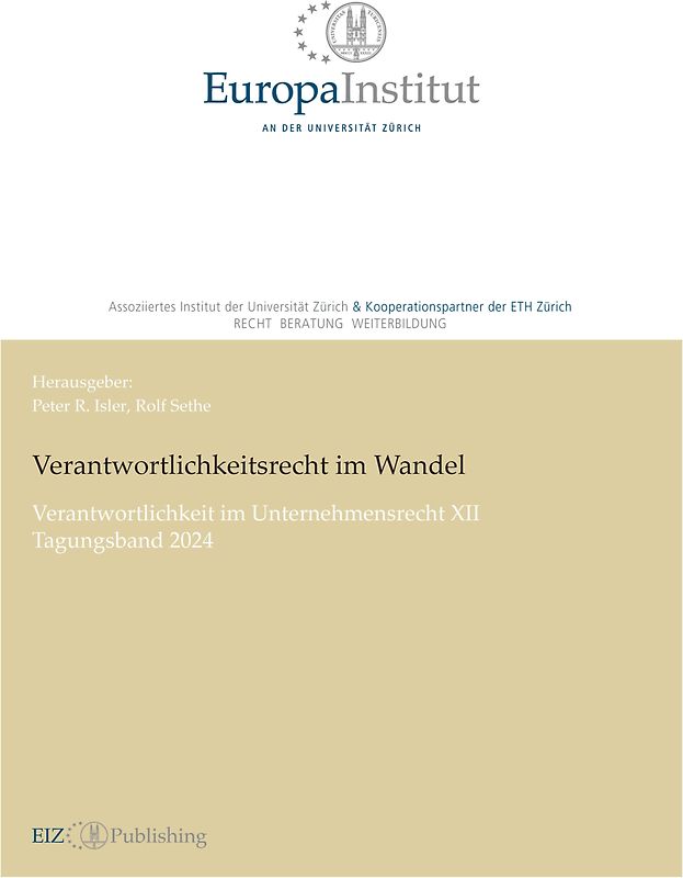 Verantwortlichkeitsrecht im Wandel