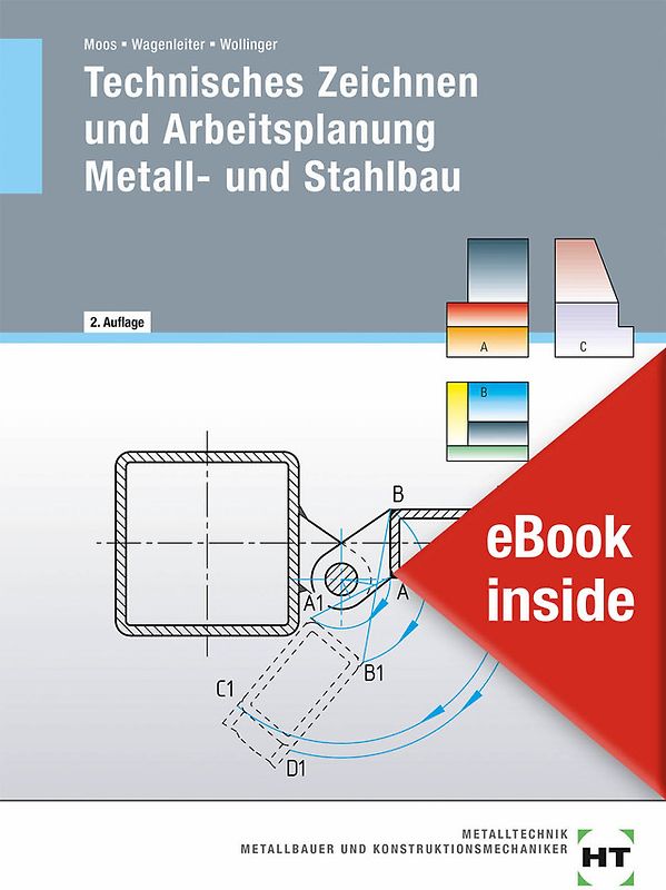 eBook inside: Buch und eBook Technisches Zeichnen und Arbeitsplanung - Metall- und Stahlbau