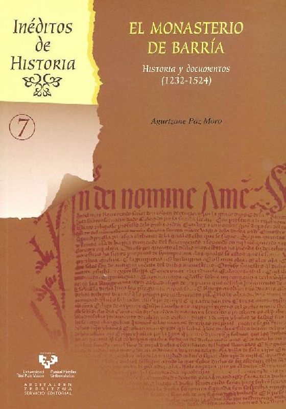 El monasterio de Barría : historia y documentos, 1232-1524