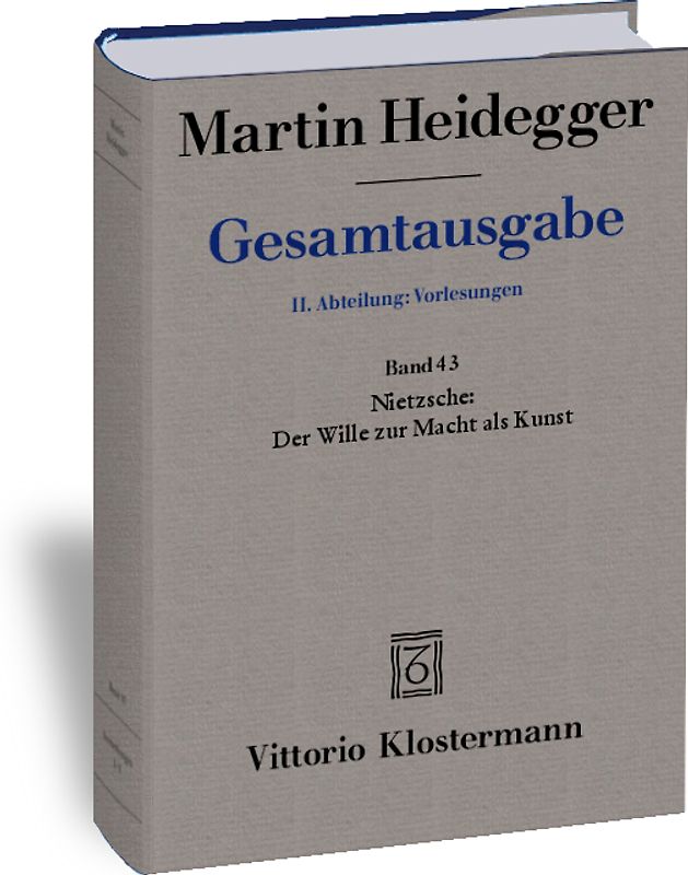 Nietzsche: Der Wille zur Macht als Kunst (Wintersemester 1936/37)