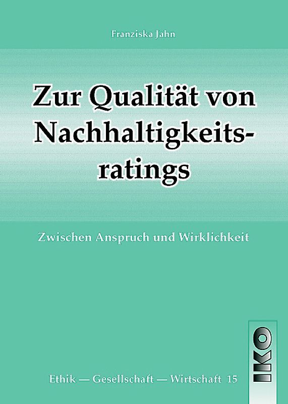 Zur Qualität von Nachhaltigkeitsratings