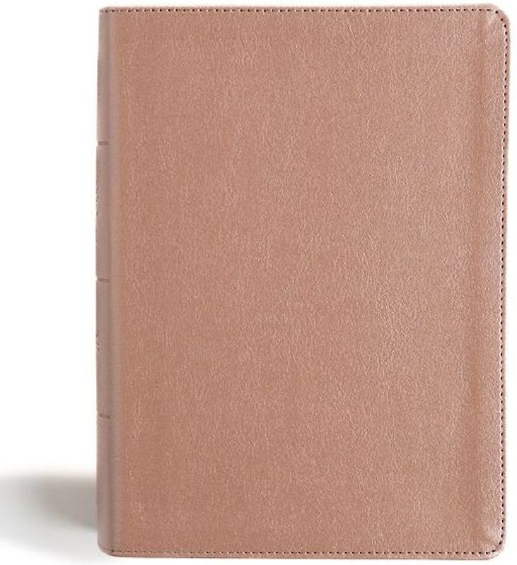CSB Study Bible, Personal Size, Digital Study Edition, Rose Gold Leathertouch
