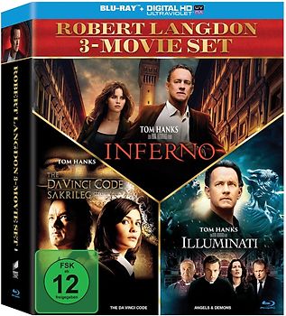 Robert Langdon Movie Collection: Inferno / Illuminati / The Da Vinci Code - Sakrileg Blu-ray Disc