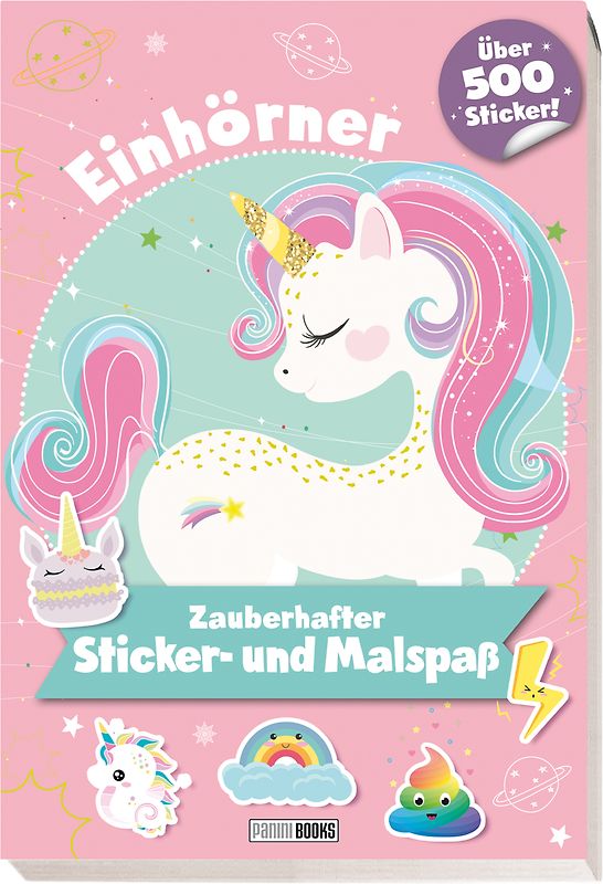 Einhörner: Zauberhafter Sticker- und Malspaß