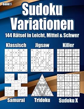 Sudoku Fusion: Rätselvariationen mit Samurai, Tridoku, Killer, Jigsaw Sudoku und mehr