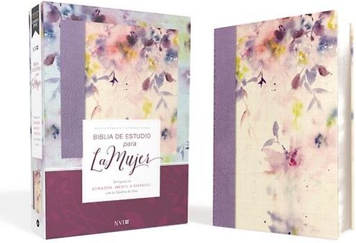Biblia de Estudio Para La Mujer Nvi, Leathersoft/Tela Lila
