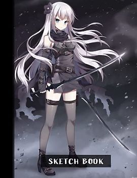 Anime Sketchbook: Fantasy Moe Anime Cute Girl Sketch Book Series for Teen, Girls and Boys - Volume 291: 8.5" x 11" size, 100 Blank Papers for Drawing, Doodling, and Writing