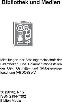 Bibliothek und Medien 36 (2016) Nr. 2-2