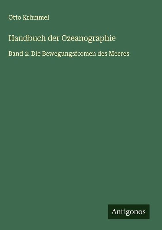 Handbuch der Ozeanographie