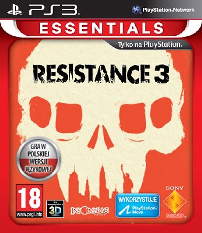 Resistance 3 [Essentials, Move kompatibel, PL Import] PlayStation 3
