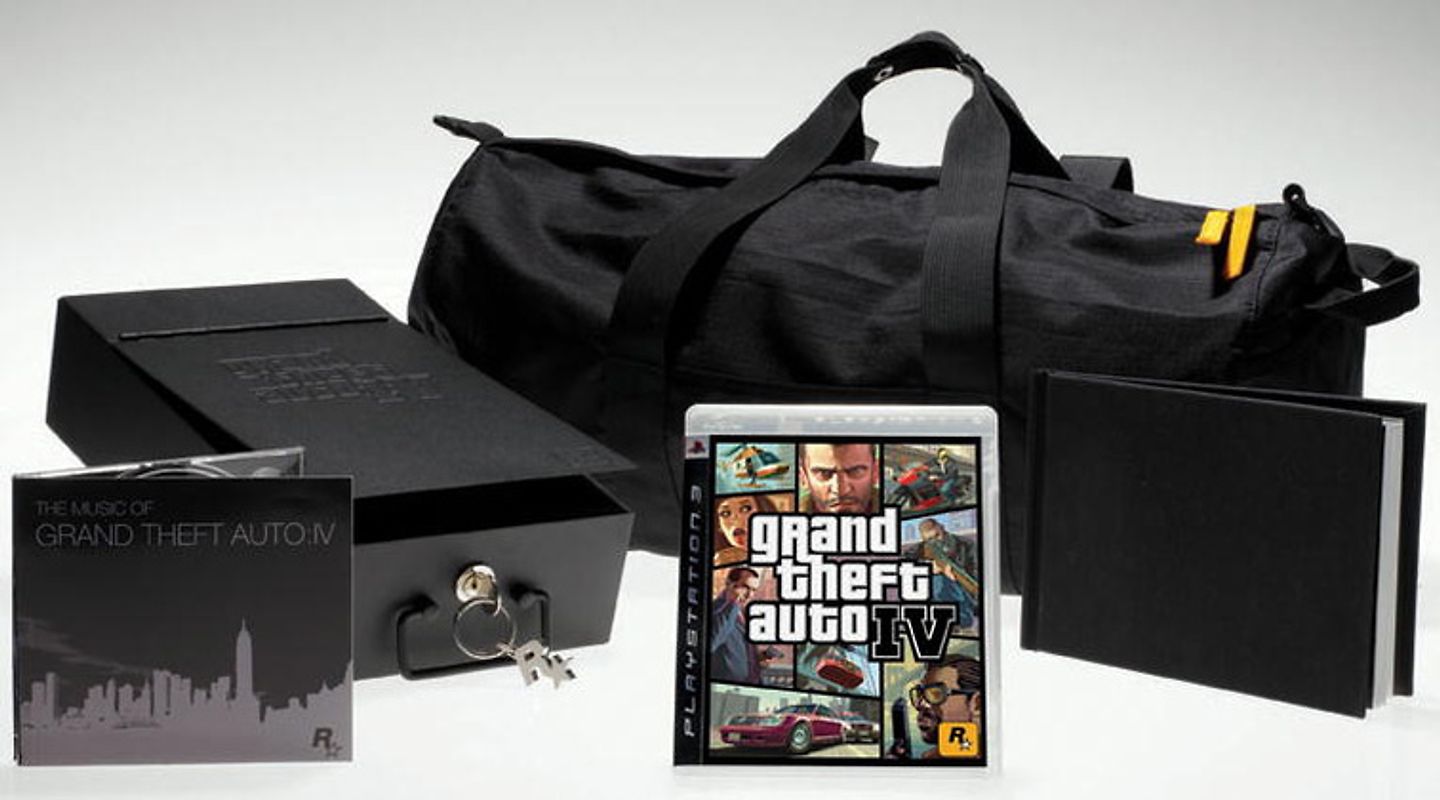 Grand Theft Auto IV [Special Edition inkl. Geldkassettenbox, Artbook, CD, Schlüsselanhänger, Rockstar Tasche] PlayStation 3