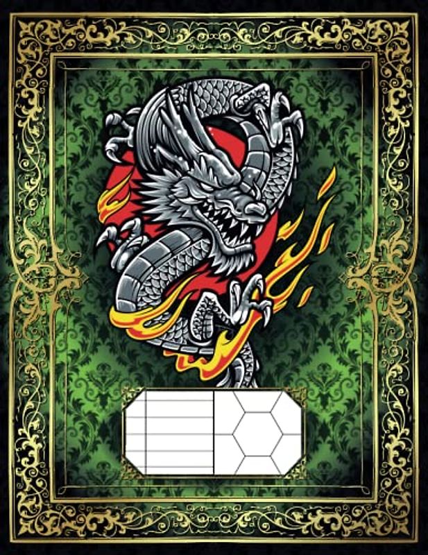 RPG Mixed Paper Notebook: College Ruled and 1" Hex Flat Topped Grid Pages: Tabletop Role-Playing Games Journal | Campaign Planner for Game Masters