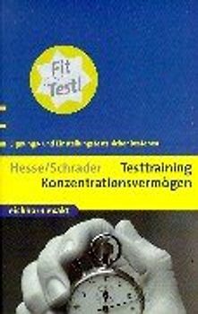 Testtraining Konzentrationsvermögen