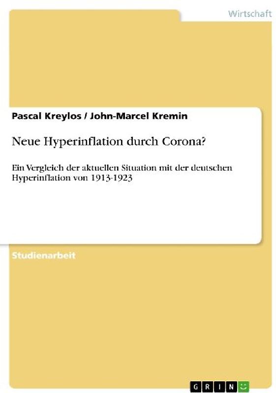 Neue Hyperinflation durch Corona?