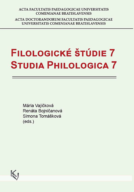 Filologické štúdie 7 / Studia Philologica 7