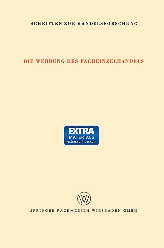 Die Werbung des Facheinzelhandels