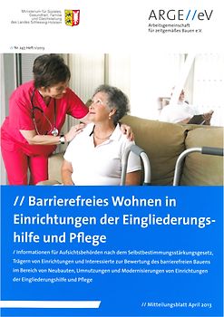 Barrierefreies Wohnen in Einrichtungen der Eingliederungshilfe und Pflege