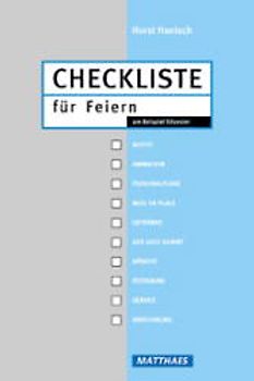 Checkliste für Feiern