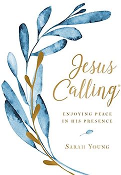 Jesus Calling, Large Text Cloth Botanical, with Full Scriptures: Enjoying Peace in His Presence (a 365-Day Devotional)