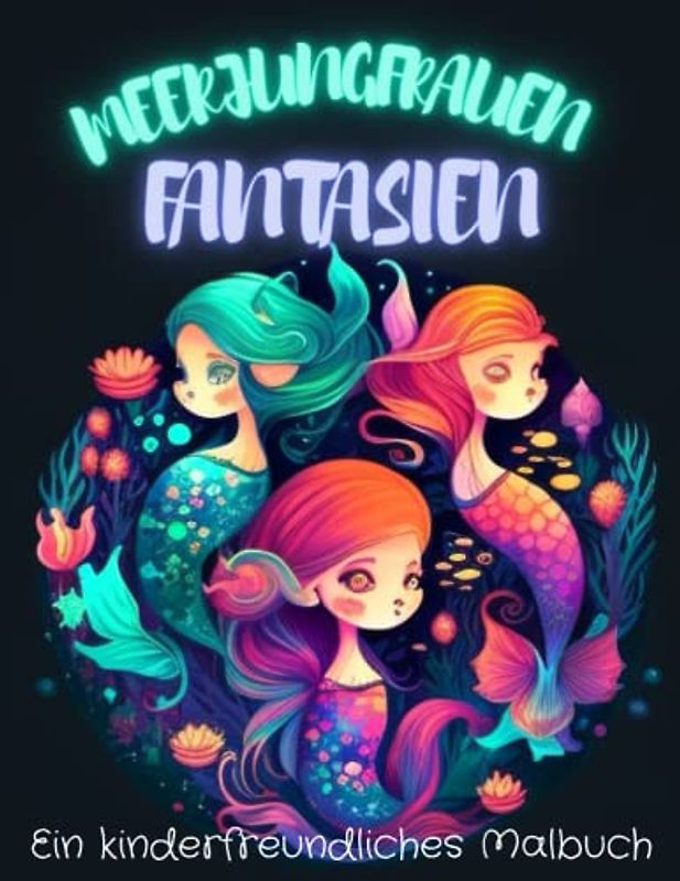 Meerjungfrauen-Fantasien: Ein kinderfreundliches Malbuch: Ein Malbuch voller Farbe und Fantasie für Kinder - Entdecke die Zauberhafte Welt unter dem ... Meerestiere und Unterwasserlandschaften
