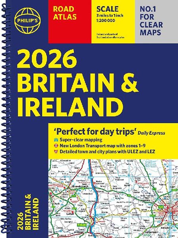 2026 Philip's Road Atlas Britain & Ireland