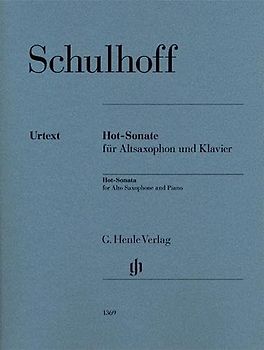 Hot-Sonate für Altsaxophon und Klavier, Urtext