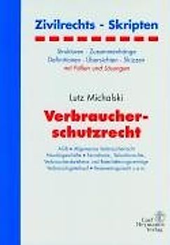 Verbraucherschutzrecht. Strukturen, Zusammenhänge, Definitionen, Übersichten, Skizzen