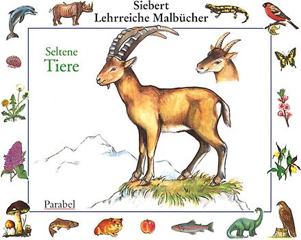 Seltene Tiere. Malbuch