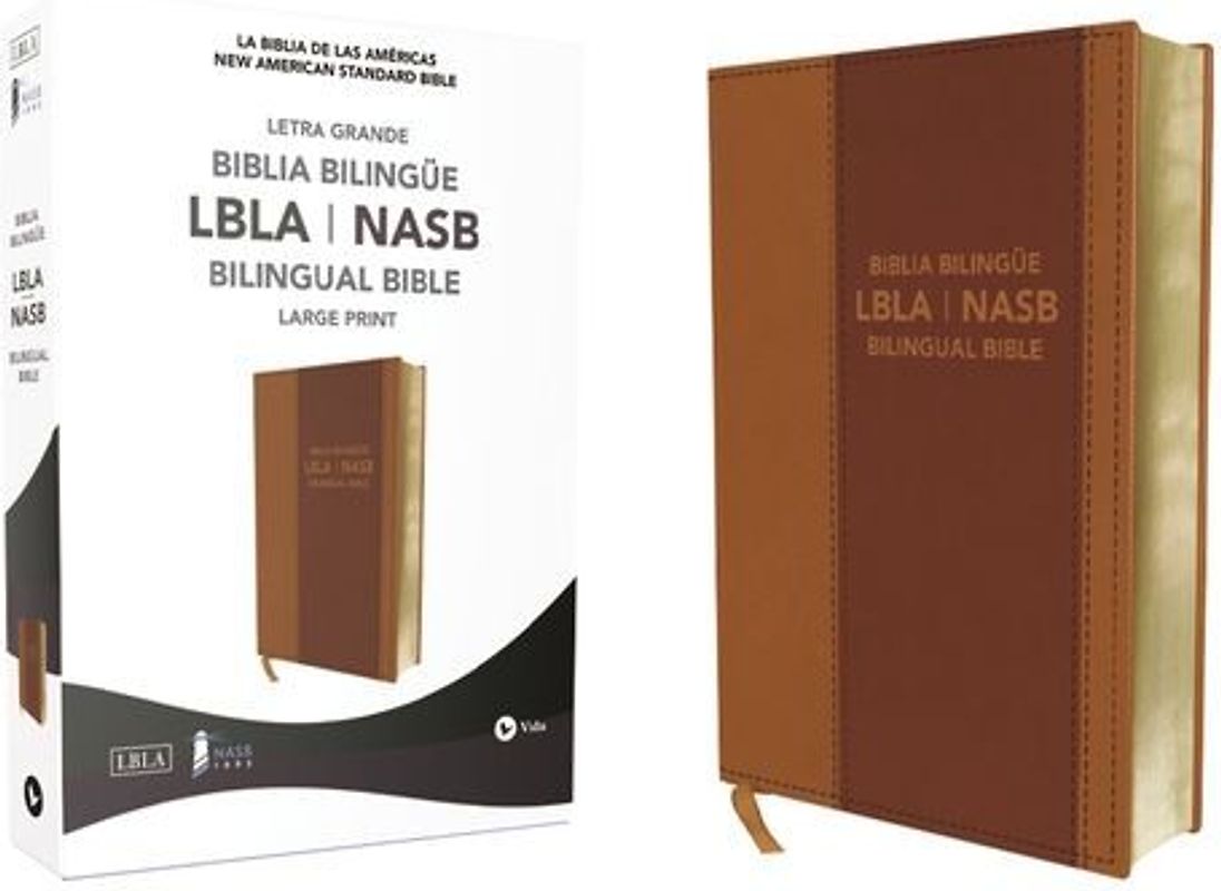 Nasb/Lbla, Bilingual Bible, Leathersoft, Brown / Nasb/Lbla, Biblia Bilingüe, Leathersoft, Café