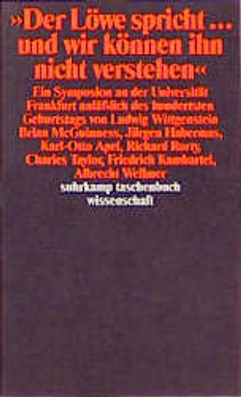 Der Löwe spricht... und wir können ihn nicht verstehen