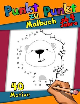 Punkt zu Punkt: Verbinde die Punkte Zeichenbuch und Malbuch mit Tieren für Kinder in Kindergarten, Vorschule, Grundschule, malen nach Zahlen ab 4 Jahre