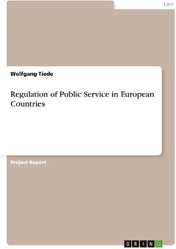 Regulation of Public Service in European Countries