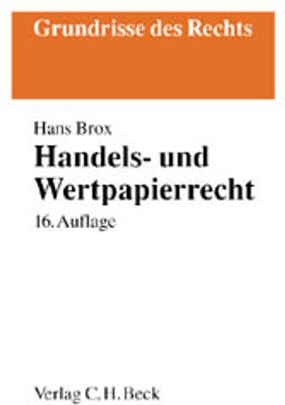 Handels- und Wertpapierrecht