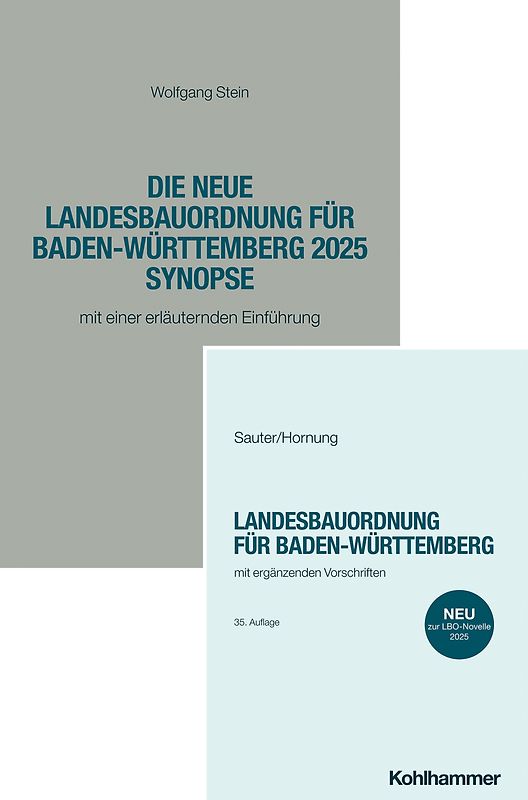 Landesbauordnung für Baden-Württemberg - Textausgabe + Synopse - Paket